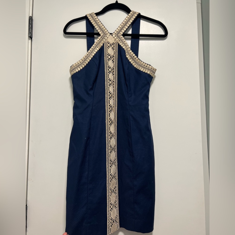 Navy blue Lilly Pulitzer Vena shift dress